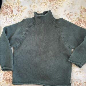 J. Crew Slate Green Turtleneck Sweater